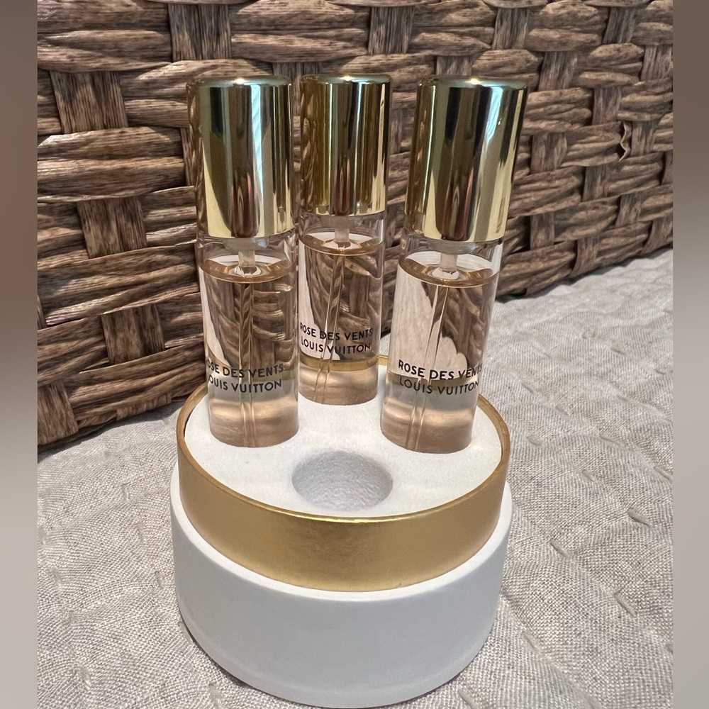 Louis Vuitton Rose Des Vents travel spray refills